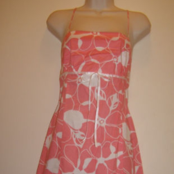 Beautiful Coral White Spaghetti straps Sz 9